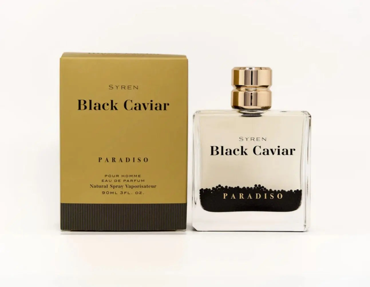 SYREN Black Caviar Paradiso Cologne for Men - Long Lasting Original Eau De Parfum Spray