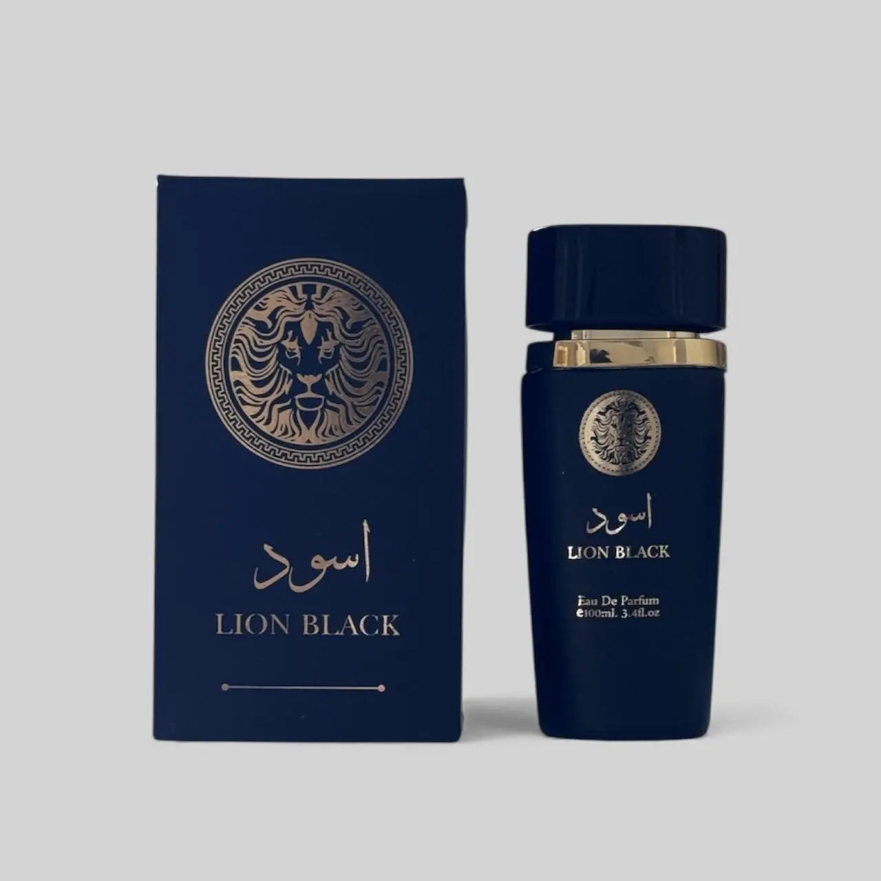 Lion Black Eau De Parfum for Men, 100Ml/3.4 Fl.Oz Masculine Fragrance with Deep Smoky Woods, Rich Spices & Citrus Notes, Intense Scent for the Modern Strong