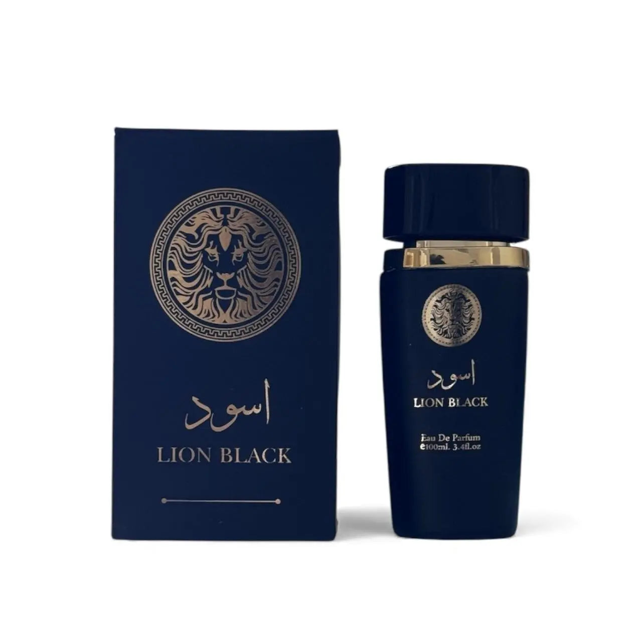 Lion Black Eau De Parfum for Men, 100Ml/3.4 Fl.Oz Masculine Fragrance with Deep Smoky Woods, Rich Spices & Citrus Notes, Intense Scent for the Modern Strong