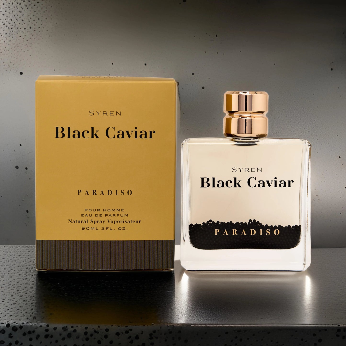 SYREN Black Caviar Paradiso Cologne for Men - Long Lasting Original Eau De Parfum Spray