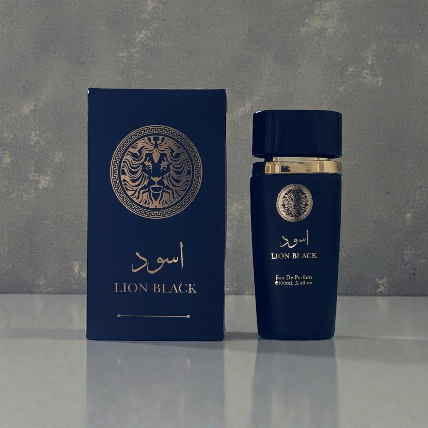 Lion Black Eau De Parfum for Men, 100Ml/3.4 Fl.Oz Masculine Fragrance with Deep Smoky Woods, Rich Spices & Citrus Notes, Intense Scent for the Modern Strong